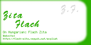 zita flach business card
